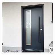Front doors with glass