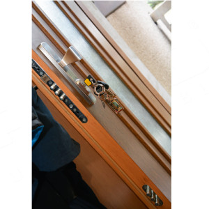 ADLO - Security door ARDEN, glass, triple multilocks ADLO RESIST, slats LO