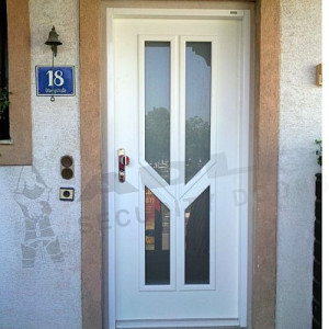 ADLO - Security door ADUO, Termo for exterior, glass P401