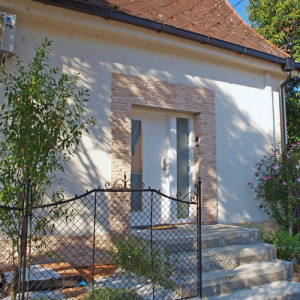 ADLO - Exterior Termo door Teduo, glass PS370, side skylight, door finish RAL 9003