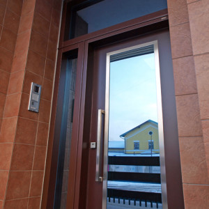 ADLO - Security Termo door TEDUO, glass with skylights, configuration dimension 140cm x 295cm