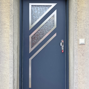 ADLO - Dentro exterior door, Termo series, glazed P453, Anticorro trim, height 215 cm