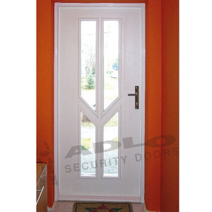 ADLO - Security door TEDUO, surface Sprela, glass P401, TERMO