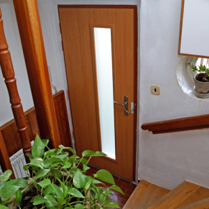 ADLO - Security Termo door ADUO, glass, ADLO security door chain