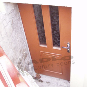 ADLO - Security door TESIM, surface Sprela, atypical glass, AQUA