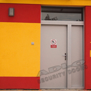 ADLO - security door ZENEX, with side and top-skylights