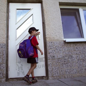 ADLO - Security door TEDUO, glass P453, surface Sprela