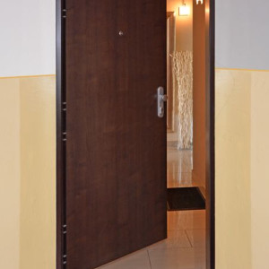 ADLO - Security door ADUO, plain door design, door surface King Maple