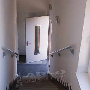 ADLO - security door ZENIT, glass P100 atypical, Termo Exterior with triple-paned glass