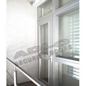 ADLO - Security door TESIM, glass P105, with top and side-skylights