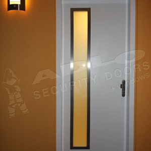 ADLO - Security door Tesim, atypical glass, Exterior Termo, rust-freee slats