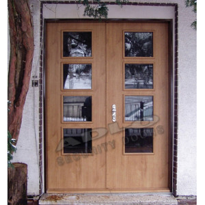 ADLO - Security door ADUO, atypical glass, double-wing, height 220cm