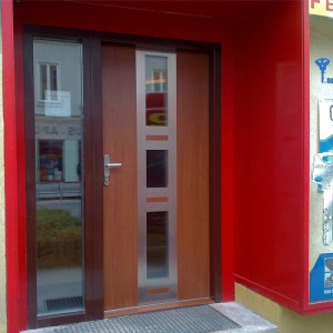 ADLO - Security door ADUO, NOBLESSE, Dalia 004, Termo Exterior, side-skylight