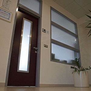 ADLO - Security Door BASTO, glass with top and side skylights
