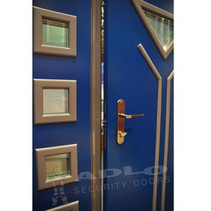ADLO - security door ARDEN, glass Colour, with a side-skylight