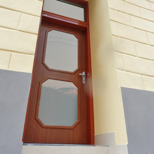 ADLO - Security door ADUO, Termo Exterior, glass P221, top skylight, Termo triple-panel glass