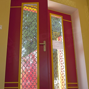 ADLO - security door ADUO, NOBLESSE, Luca 001, Termo Exterior and triple-pane glass, double-wing door