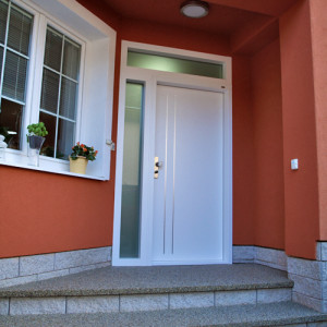 ADLO - Security door TEDUO, double-wing 90x90cm, slat L371, house entrance door