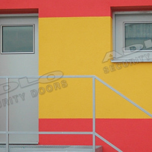 ADLO - Security door ZENIT, glass atypical, with side-skylight