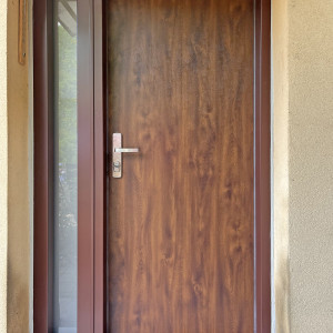 ADLO - TEJEN exterior door, Termo series 89E door finish, height 225 cm, side skylight
