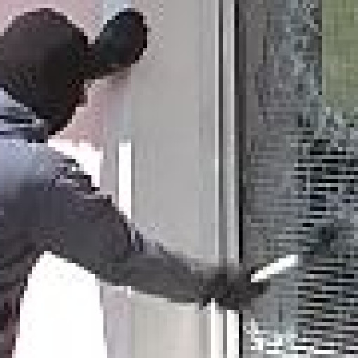 Break-in through secured glass