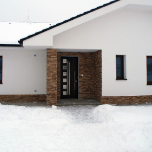 ADLO - Security Termo door Kasim, glass PS552, atypical door pull, slats Anticoro