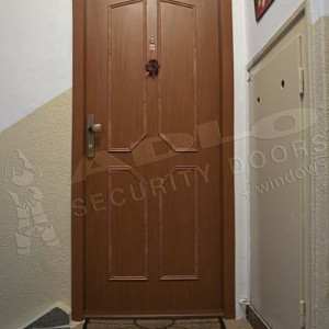 ADLO - Security door ARDEN, Slat LR422, apartment entrance, lined ADLO doorframe