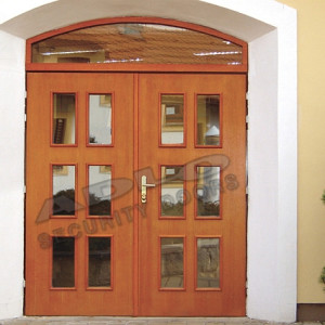 ADLO - security door TEDUO, glass P352, double-wing, Veneer