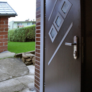 ADLO - Security door Teduo, Glass P520, Termo exterior, armour-plate Termo triple-pane glass