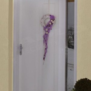 ADLO - Security Door ARDEN, Termo Exterior, slat design, with a side skylight