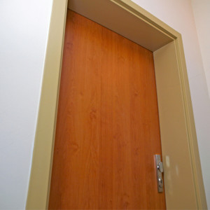 ADLO - Security door Teduo, door surface Alder, doorframe with facing depth25 cm, RAL 1001
