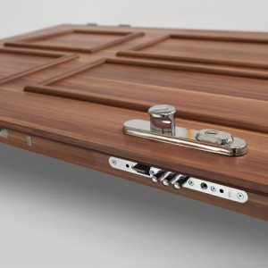 ADLO - Security door ADUO, Termo exterior, slat design, security door guard ADLO