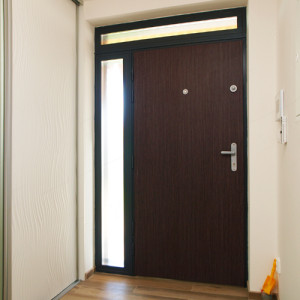 ADLO - Security Termo door TESIM with skylights, configuration dimensions 138cm x 230cm