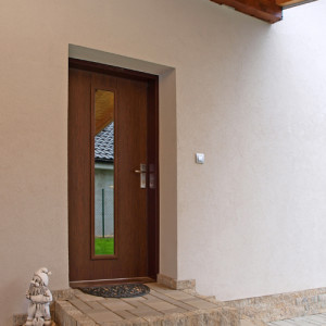 ADLO - exterior Termo door Teduo, glass PS107, armour-style glass Stopsol - bronze