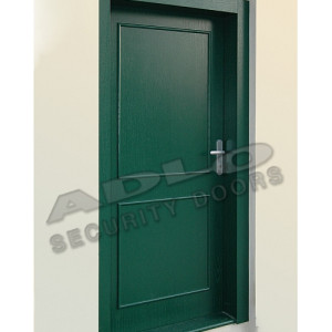 ADLO - security door ADUO, slat L101, doorframe facing, Veneer surface
