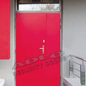 ADLO - security door TESIM, double-wing Color, with top-skylight