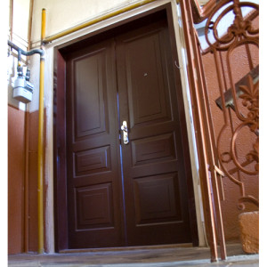 ADLO - security door ADUO, double-wing, panel atyp, noise-proof