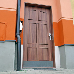 ADLO - Security Termo door ADUO, slat LB 360, surface Geta 339, trench metal tin Anticor