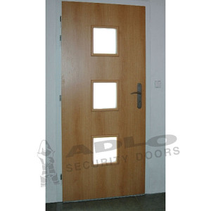 ADLO - Security door TEDUO, from inside, atypical glass, two-coloured surface