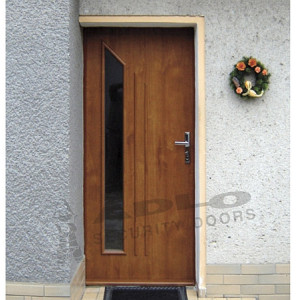 ADLO - Security door ADUO, glass P371, surface Sprela, from outside