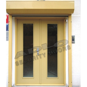ADLO - security door ADUO, glass P100, double-wing, surface Color