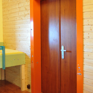 ADLO - Security door ADUO, double-wing 90x90 cm, fireproof, surface Cherry Siena