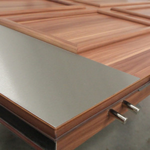 ADLO - Security door ADUO, polished kick plate Anticor, Termo exterior, slat design