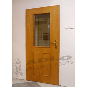 ADLO - Security door ZENIT, glass P102, surface Veneer
