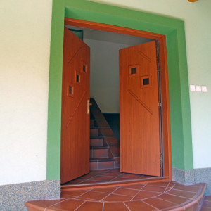 ADLO - Security Termo double door KASIM, Termo triple-pane glass P522, width 147cm, glued doorframe surface