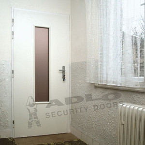 ADLO - Security door ADUO, glass P100 atypical, surface Sprela, from inside