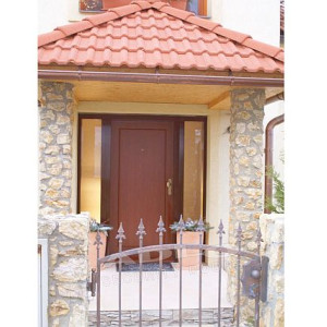 ADLO - security door ADUO, slat L100, Termo Exterior, with side-skylights