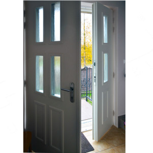 ADLO - Security door TEDUO, double-wing Termo Exterior door, triple-pane safe style glass P351, height 220cm