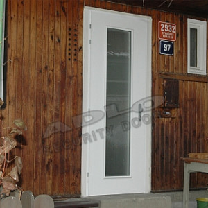 ADLO - Security door TEDUO, surface Sprela, glass P100, for the exterior