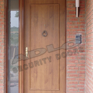 ADLO - security door ARDEN, slat L100, with side-skylight and door-knock
